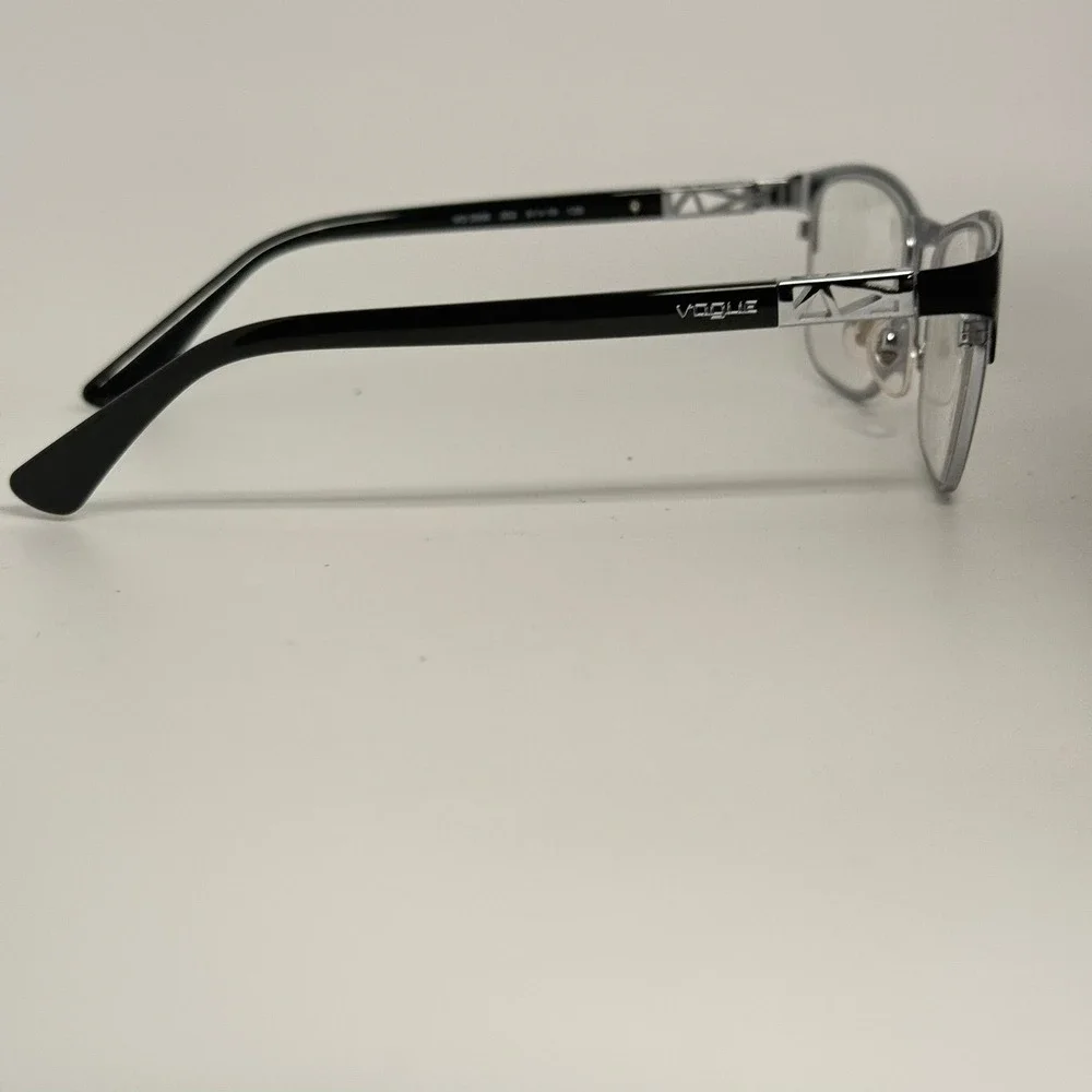 Vogue VO 3996 352 Black Silver Semi Rimless Eyeglass Frames 51-18-135